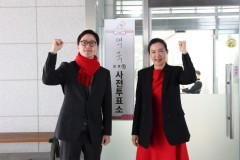 이원모 후보 사전투표 참여……