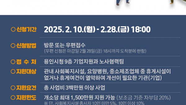 5. 용인특례시, 2025년 현장노동자 휴게시설 개선 지원사업 안내 포스터.jpg