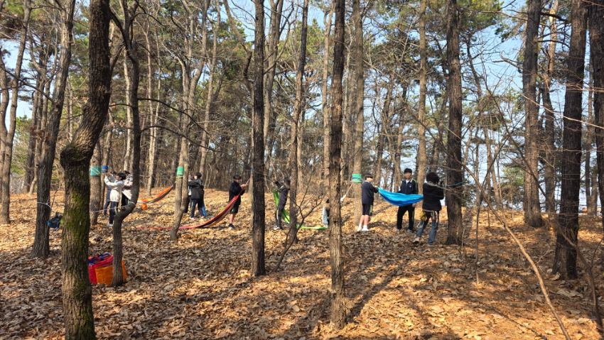 (20250324) 용인교육지원청 보도자료(용인신릉중, 숲속에서 즐기는 밧줄 놀이터 프로젝트 수업 체험) 사진2.jpg