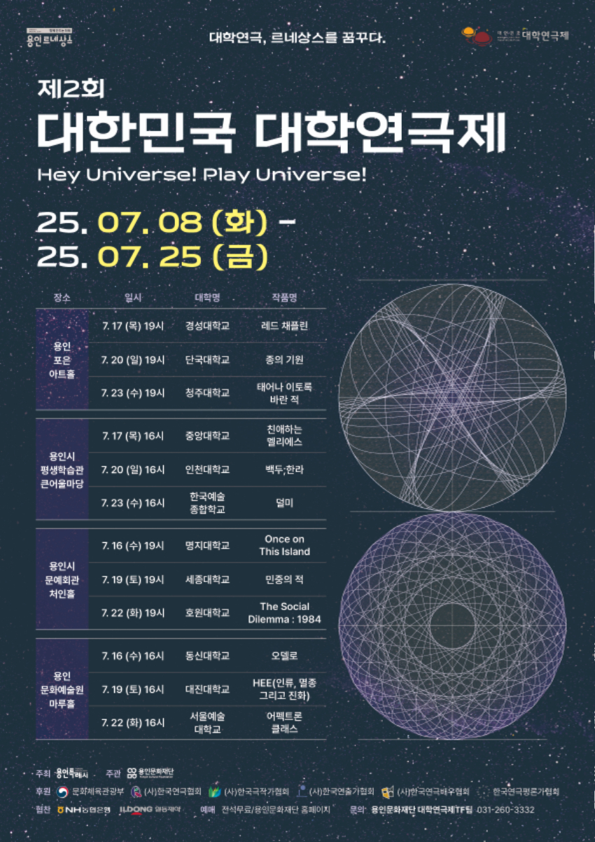 1. 용인특례시 주최 '제2회 대한민국 대학연극제' 안내 포스터.jpg
