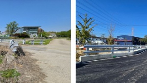 1. 예지교 확장 공사 전(왼쪽)과 공사 후(오른쪽) 모습.jpg